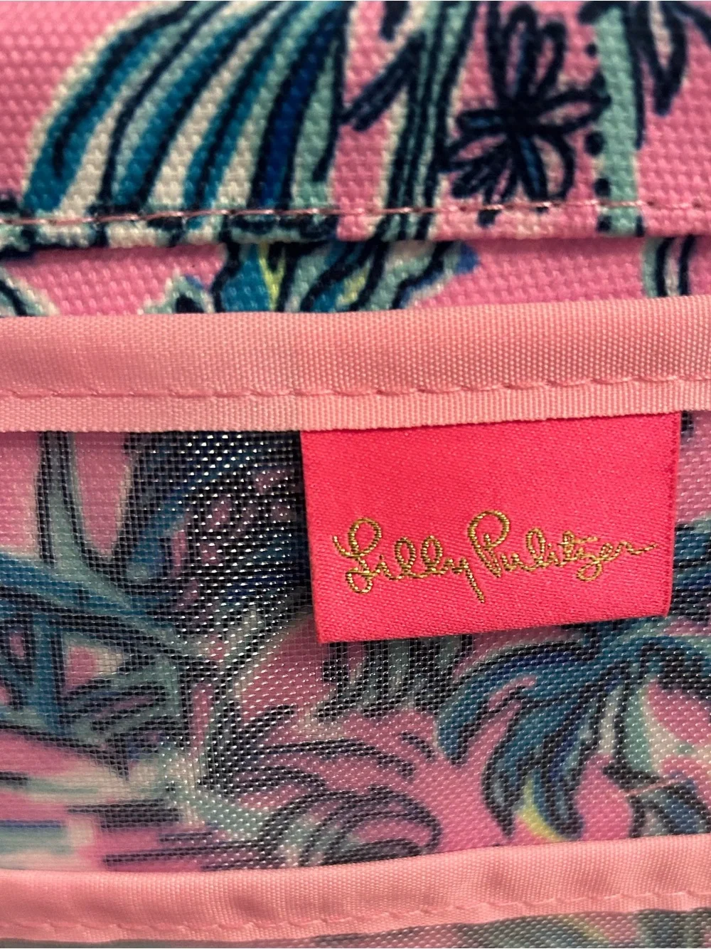 Lilly Pulitzer hanging “Out of office” organizer for jewelry or cosmetics